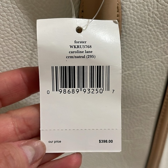 KATE SPADE - white Caroline lane forester tote- NWT - Picture 4 of 15